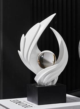 风生水起系列水晶球树脂生生不息寓意摆件酒柜客厅玄关电视柜装饰