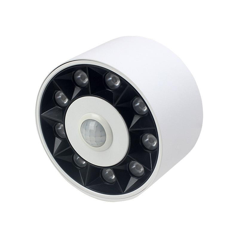 LED induction surface-mounted spotlights free of ceilings, home decoration, entrance aisle, entrance stairs, light-sensing human body-sensing anti-glare downlight