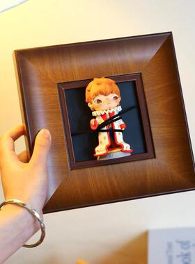 盲盒展示相框挂墙小野收纳场景实木磁吸展示架diy摆件装饰立体框