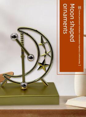 月形饰品永动机不停止永动机仪表击球磁悬浮技术摇杆台式牛顿摆