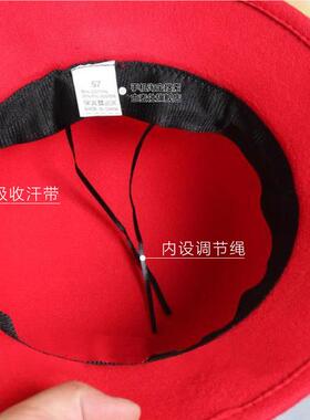 秋冬季时尚英伦礼帽女复古毛呢帽子优雅户外保暖盆帽子圆顶帽女
