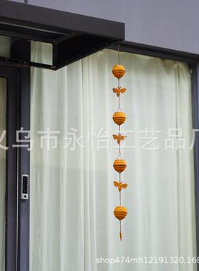 跨境新品亚马逊户外生锈蜜蜂蜂窝雨链 创意庭院做旧装饰性捕雨链
