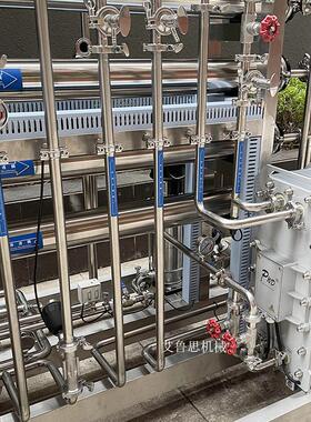 1000LH不锈钢双级反渗透水处理化妆品医去离子自动运行纯水设备