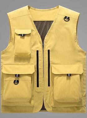 P 79133 Multi Pocket Men's Vest 多口袋马甲