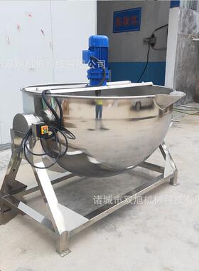电加热牛肉熟食卤煮锅不锈钢蒸煮锅食堂炒菜锅蒸汽夹层锅设备厂家