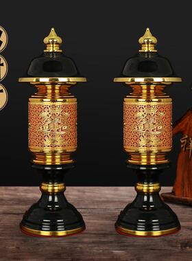 01-08#插佛电子钛电金财神招财前谢神供灯具佛灯超大佛用品