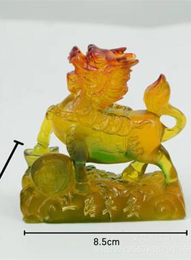 工艺礼品年年有余玉白菜摆件家居玄关装饰品伴手礼汽车鱼缸造景礼