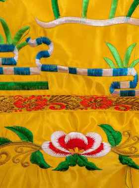 桌围F堂装饰用品供桌布台围桌裙帷幔案布1米大荷花F光普照