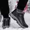 Authentic old Beijing cotton shoes for men in winter plus velvet plus elderly dad shoes with thick leather surface waterproof for middle-aged and elderly people to keep warm in winter