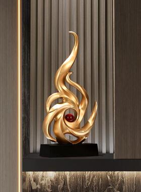 入户玄关风生水起摆件轻奢高档客厅屏风电视柜沙发旁落地大型装饰