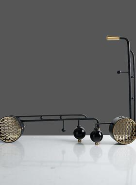 新中式乐器二胡摆件样板间售楼处书房摆设办公室玄关软装饰品摆设