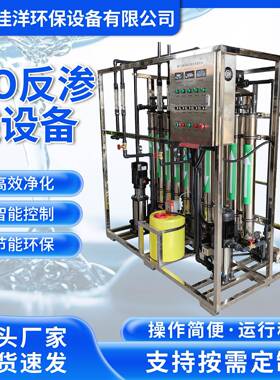济南2吨反渗透纯净水设备直饮水工业水处理设备RO双级反渗透设备