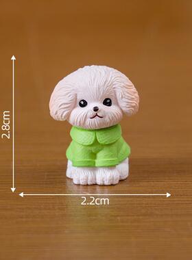 嘎嘎可爱的小动物 微景观 创意萌小猪狗猫 装饰品配件桌面小摆件