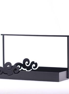 新中铁手篮式提茶盘创意金属茶几托盘餐桌客厅玄关茶具收纳艺MC-T