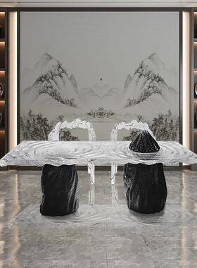 酒店大软桌面招厅hy-220财艺术品摆件工透明装饰品家居客厅雕塑装