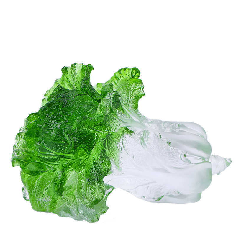 琉璃白菜招财百财工艺品摆件店铺开业礼品客厅玄关酒柜中式装饰品,淘宝优惠券,粉丝福利购,淘宝优惠卷