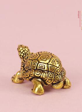 霸下龙龟黄铜工艺品摆件家居摆件景区摆摊小乌龟富甲天下龟壳
