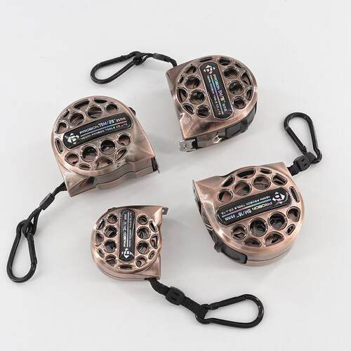 玄石高品质镂空3米5米钢卷尺古铜防污不锈钢卷尺工程工地装修卷尺 - 图2