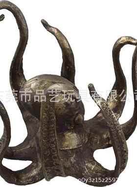 跨境新品章鱼雕塑八爪鱼家居树脂摆件客厅花园景观海洋美陈装饰