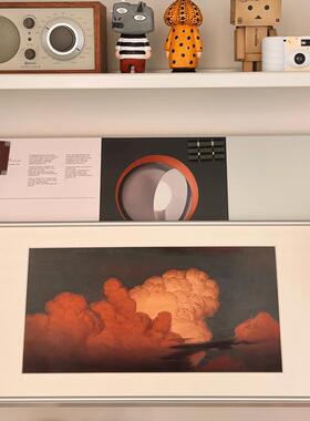 《朝霞》摄影写实风现代简约装饰画客厅别墅餐厅玄关小众氛围挂画