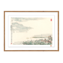 (with mounted framed) landscape poetry series The Dai Dunbon (Taihu Lake) Sign up for the limited edition of the painting