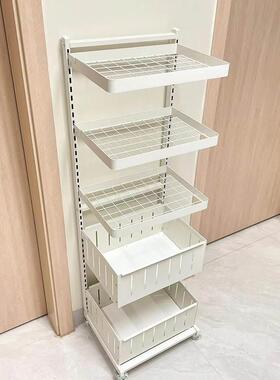厨房置物架家用多功能调料果蔬手推车储物架多层落地收纳架子