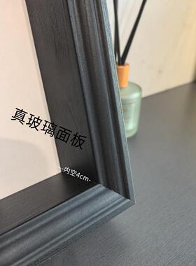 木质相框中空4cm画框公仔美式玩偶盲盒手工积木装裱立体展示框