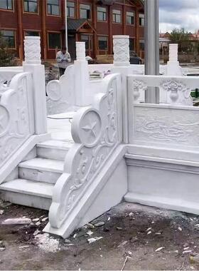 石雕护栏青石汉白玉栏板河道围栏升旗台别墅阳台花岗岩石栏杆