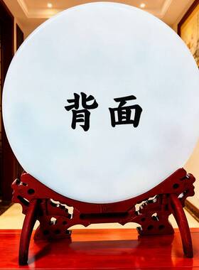 玉石八方来财平安扣客厅摆件家居饰品旺宅招财玄关书桌面摆台家用