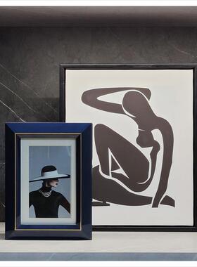 样Z板间简约客厅现代家软装品饰仿t1652972真花相架居玻璃摆件组