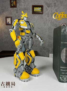 工业风机器人铁艺摆件复古机械造型装饰品客厅书房桌面创意装饰