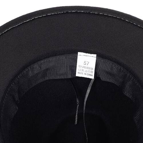 Vintage Fedora Men Gentleman Wool Wide Brim Top Hat spring A - 图0