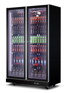 展示冰柜商用冰箱冷藏柜商用牛奶保鲜柜超市雪糕预制菜立式冷冻柜