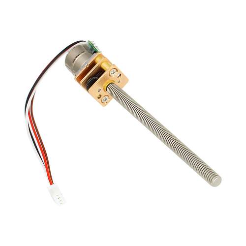 厂家直销CHS-GM12-10BY微型步进减速电机金属齿轮M4螺纹出轴5V12V - 图3