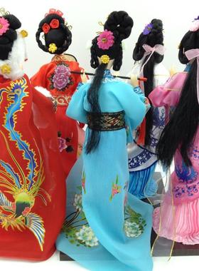 中国风民族手工艺品家居装饰品摆件古代四大美女绢人人偶娃娃
