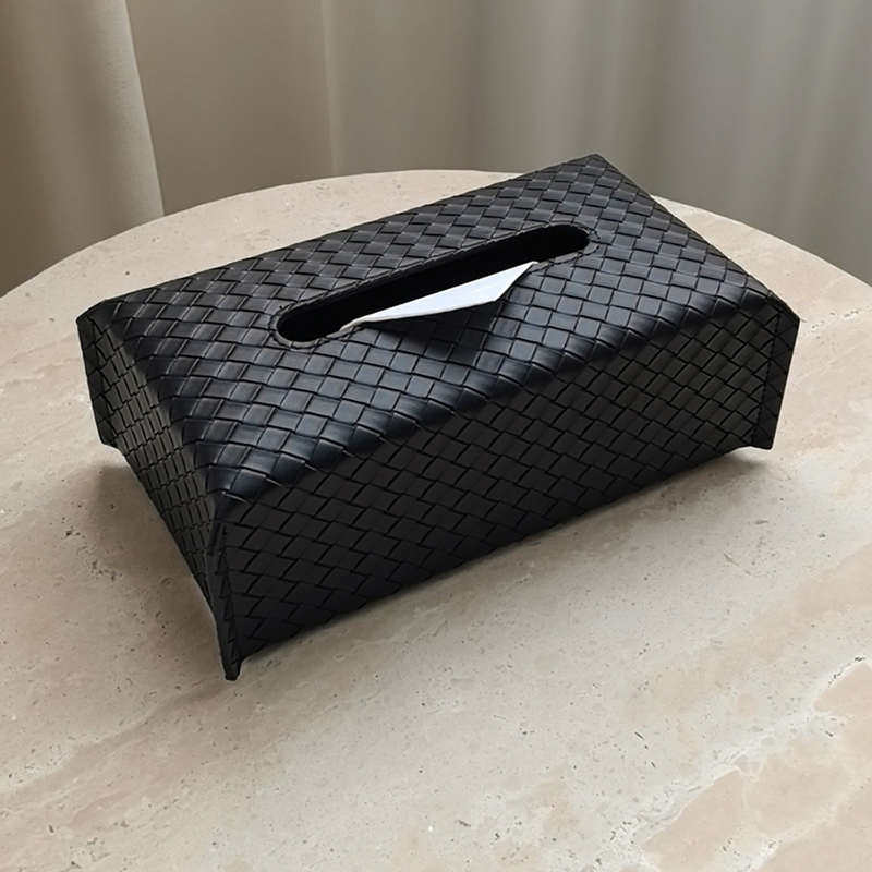 态生活 ins轻奢风经典编织皮质抽纸盒家用茶几高级感装饰纸巾盒子,淘宝优惠券,粉丝福利购,淘宝优惠卷