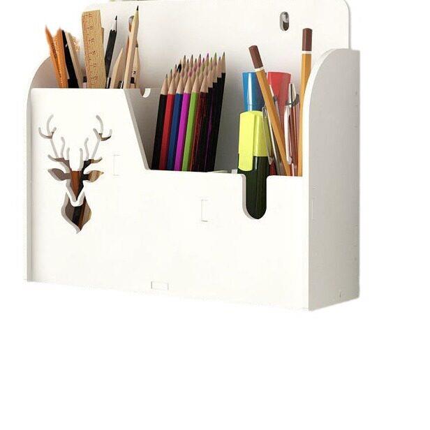 Hole-free remote control storage box wall-mounted wall-mounted bedside mobile phone storage rack for TV air conditioner
