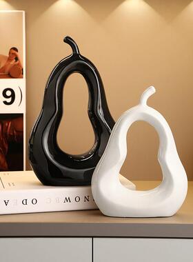 轻奢高档陶瓷摆饰家居客厅酒柜电视柜装饰品桌面玄关摆设乔迁礼品