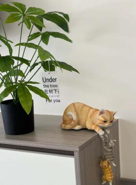 可爱母子猫咪家居摆饰桌面柜子实用美观装饰品开业乔迁礼物送朋友