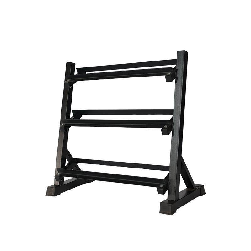Three-layer dumbbell rack household women's hexagonal dumbbell 10-paid storage rack commercial vertical storage rack