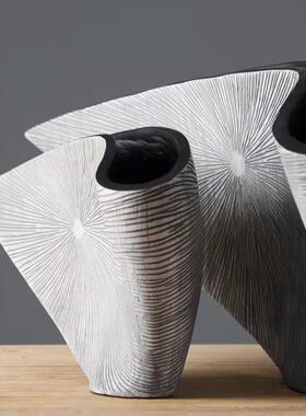 简约轻奢脂摆花瓶花艺家居件i树XRCsn风北欧风客厅创意软装摆件