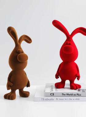 现代小呆萌摆件树脂客厅儿童房电视柜桌面创意茶几高档软装可爱