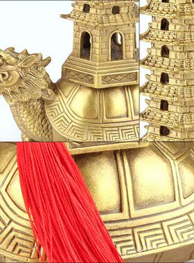 黄铜龙龟文昌塔摆件九层文昌塔客厅书房办公室家居摆件