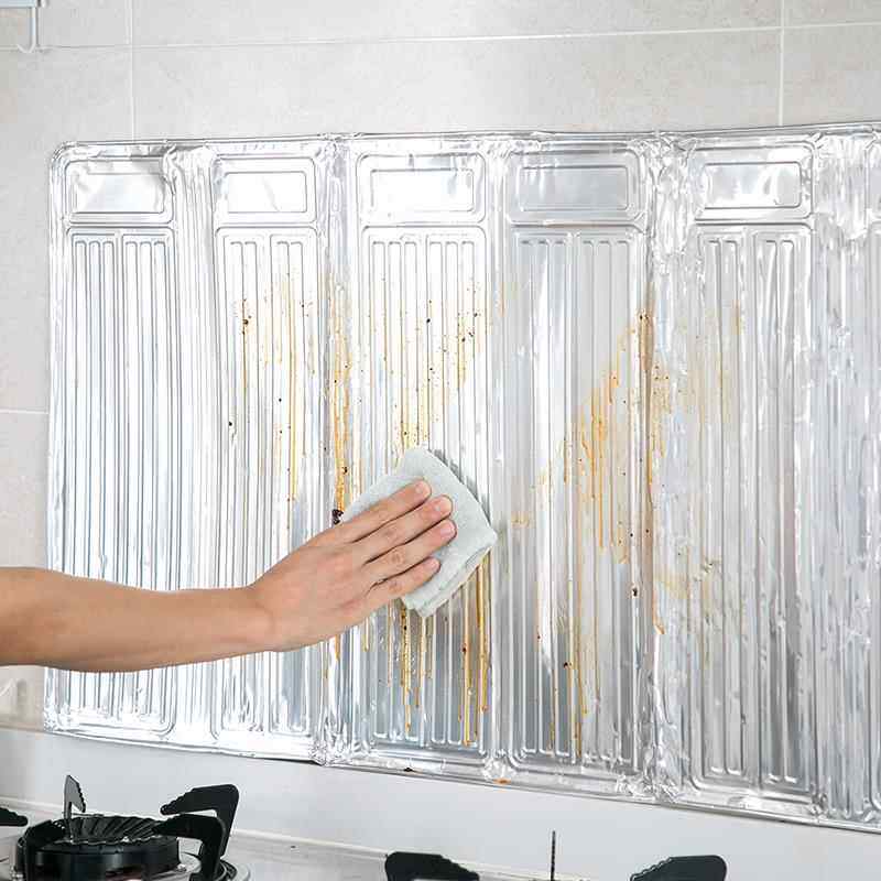 厨房铝箔挡油板炒菜防油溅耐高温瓦斯灶隔热板灶台防油挡板隔油板,淘宝优惠券,粉丝福利购,淘宝优惠卷