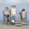 Electrically heated vacuum emulsification tank salad dressing homogenizing emulsifier cream sealed high shear mixing equipment