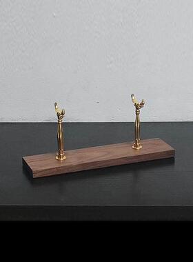 摆件支架圆棒盘龙棍如意棒画 画卷柱形艺术工艺礼品摆饰桌面摆设