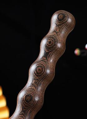 鸡翅木葫芦棍短棍健身棍车载防身棍子敲打按摩棍盘玩武术棍擀筋棒