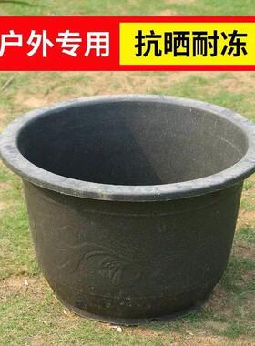 特大号加厚大花盆古铜塑料树脂花盆铁树种阳台庭院养鱼荷花专用盆
