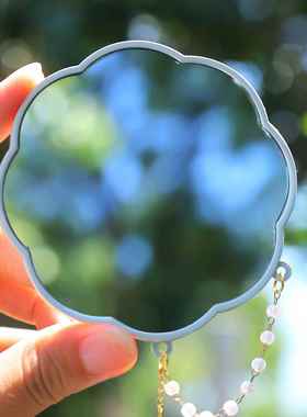 金属文创手持化妆镜北京鼓楼景点博物馆旅游纪念品便携随身镜