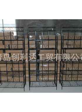 外贸出口 欧式铁艺花架 阳台户外多层次铁艺花架